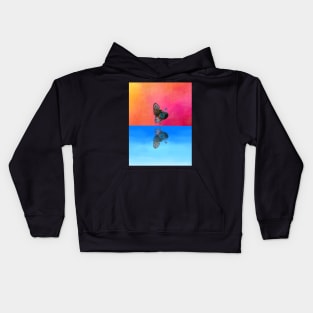 Ocellated Turkey Reflection Kids Hoodie